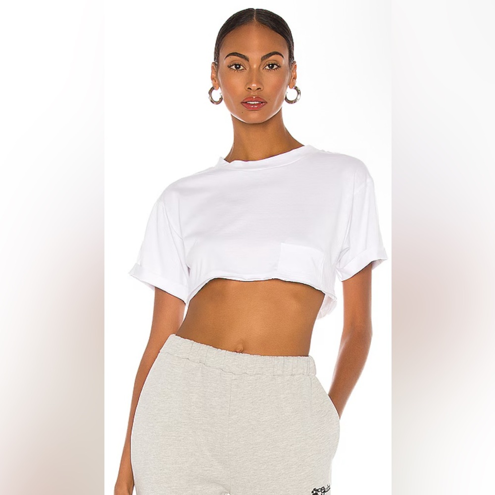 White Super Crop Hours T-Shirt‎ - Callouts